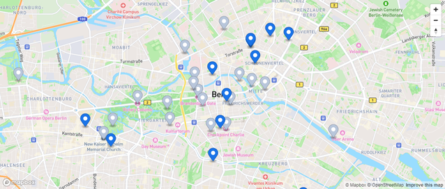 Carte touristique de Berlin